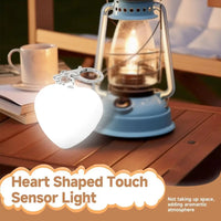 Touch Sensitive LED Charging Lamp Purse Light Handbag with Automatic Sensor Bed Lamp Heart Light Gift Ideas Women Night Lamps