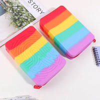 Silicone Rainbow Desk Stationery Fidget Toy 20 Strings Educational Sensory Puzzle Food Grade BPA Free for Student